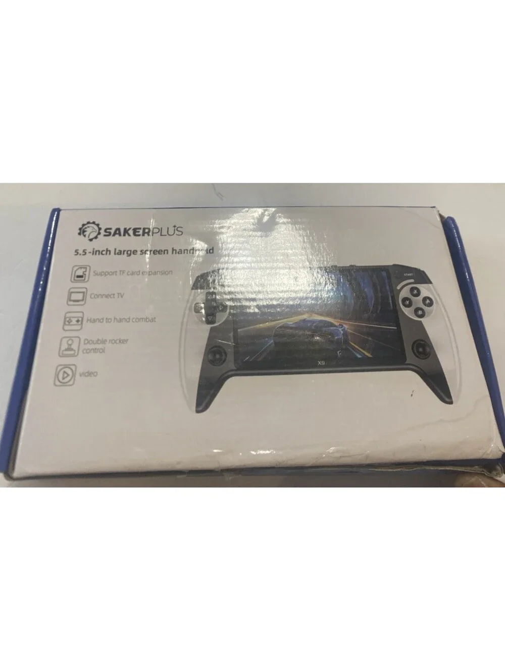 Saker Plus X9 (or X9 Retro Handheld Game Console) New Open Box